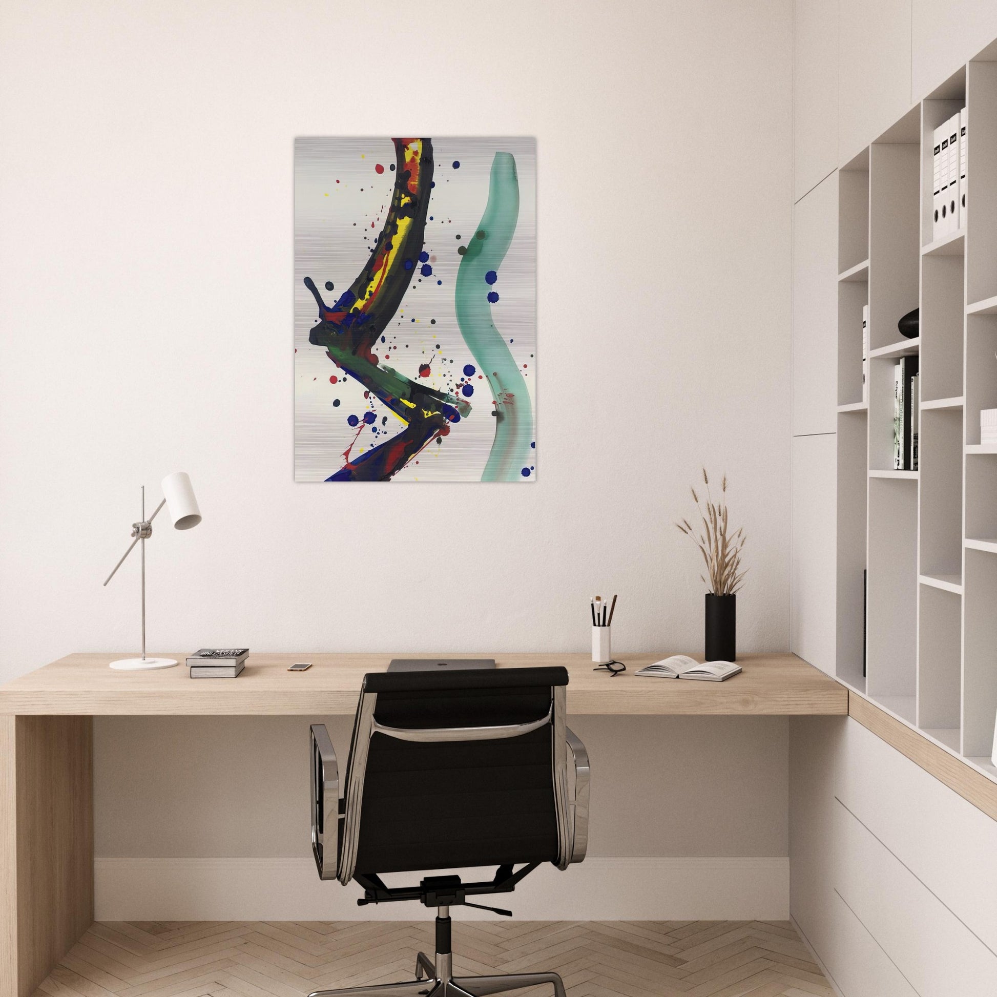 Drawing for Sculpture SF65-010 - Sam Francis Brushed Aluminum Print - 70x100 cm / 28x40 inches | Sam Francis Aluminum Print | Sam Francis Prints