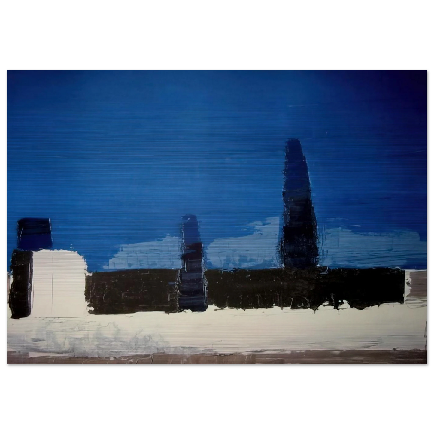 Fiesole - 1953 - Nicolas de Stael Brushed Aluminum Print - 70x100 cm / 28x40 inches | Nicolas de Stael Aluminum Print | Nicolas de Stael Prints