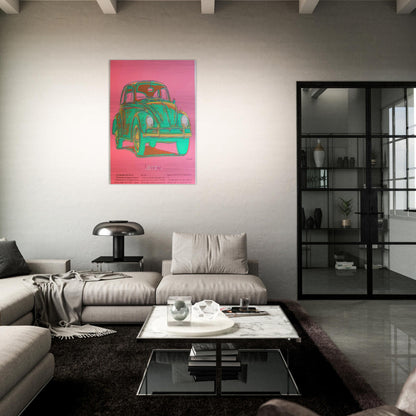 Volkswagen - Andy Warhol Brushed Aluminum Print - 70x100 cm / 28x40 inches | Andy Warhol Aluminum Print | Andy Warhol Prints