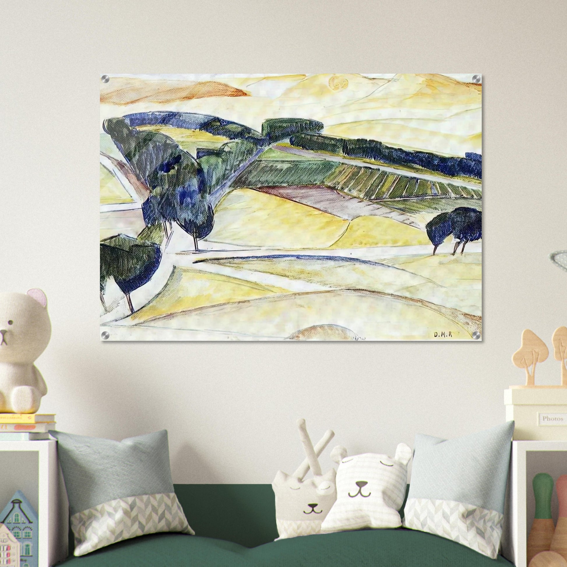 LANDSCAPE AT TOLEDO 1913 - Diego Rivera Acrylic Print - 70x100 cm / 28x40″ inches