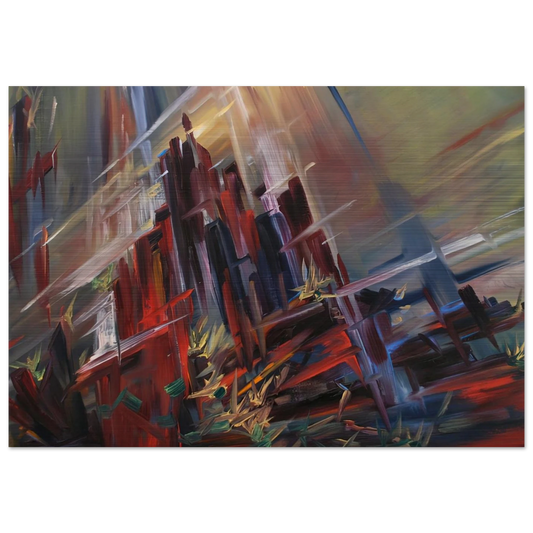 Inferno - 1974 - Konrad Zuse Brushed Aluminum Print - 70x100 cm / 28x40 inches | Konrad Zuse Aluminum Print | Konrad Zuse Prints