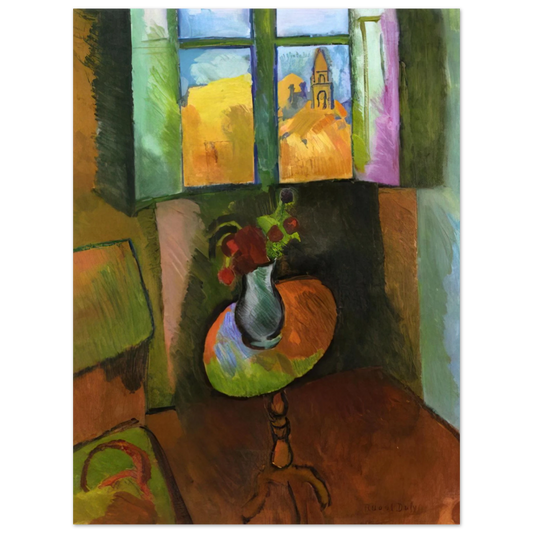 Raoul Dufy - PEDISTAL TABLE RUE SEGUIER 1909  75x100 cm / 30x40inches Fine Art Poster