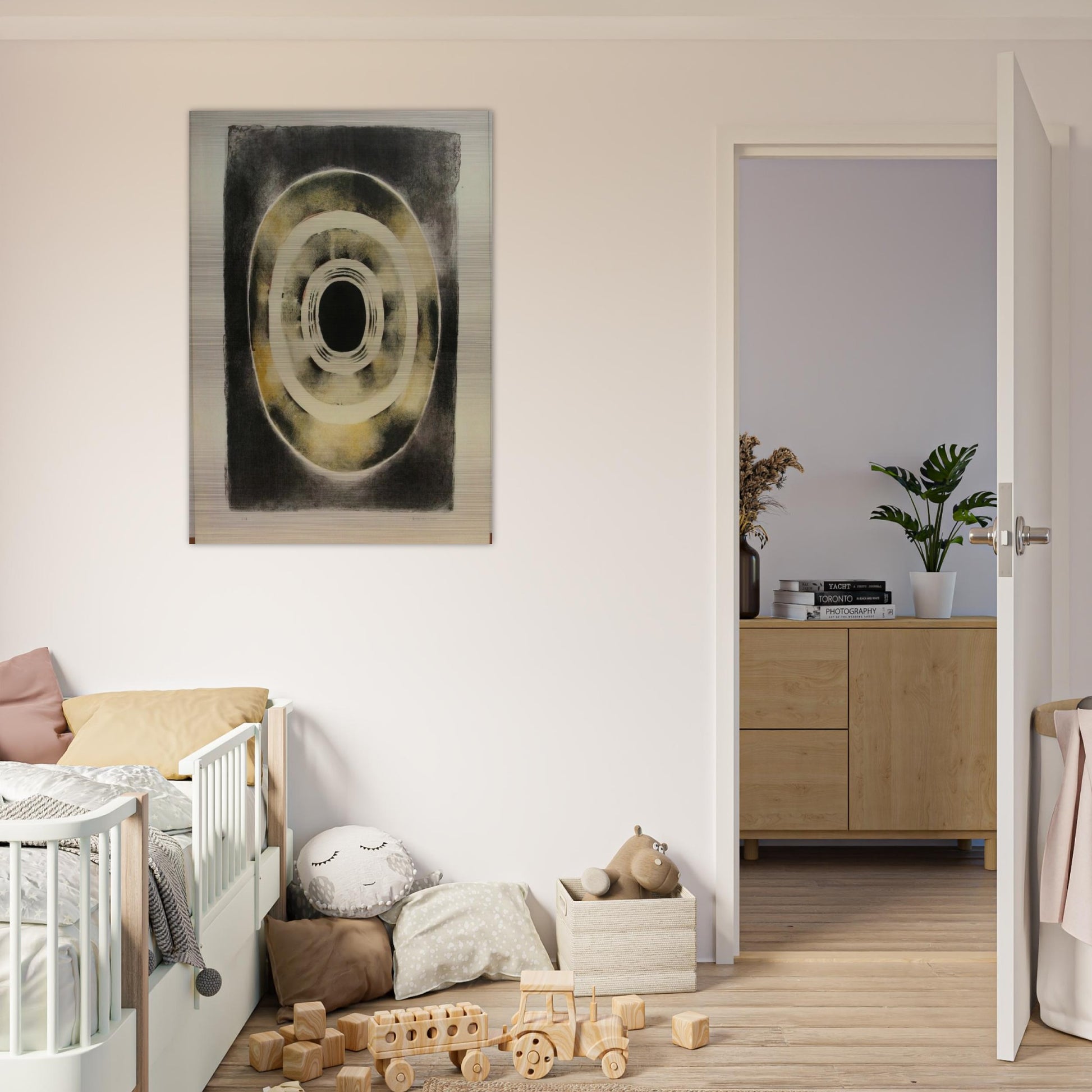SIXTH STONE III 1964 - Lee Bontecou Brushed Aluminum Print - 70x100 cm / 28x40 inches | Lee Bontecou Aluminum Print | Lee Bontecou Prints