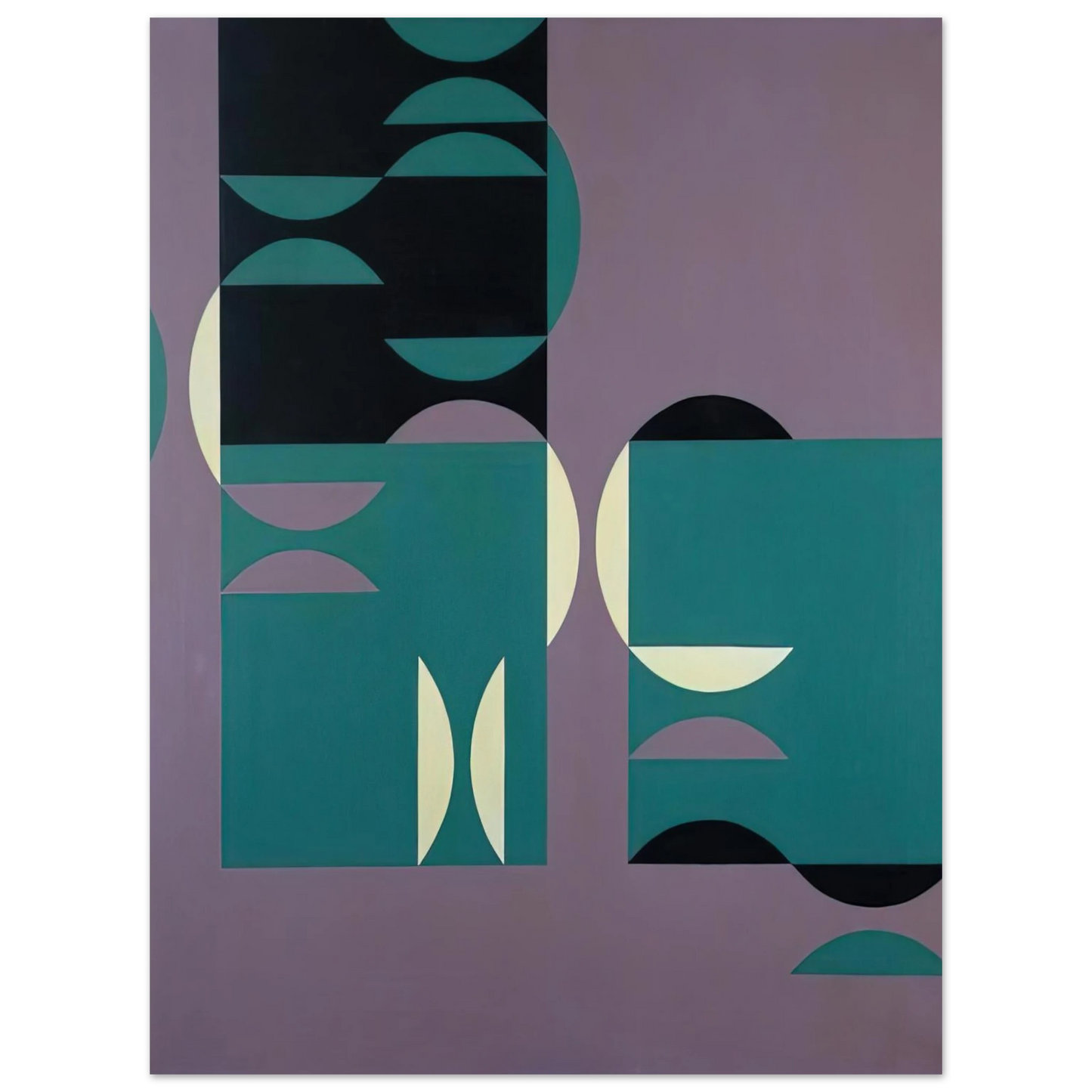 Tomas Maldonado - 4 temas circulares - 1953  75x100 cm / 30x40inches Fine Art Poster