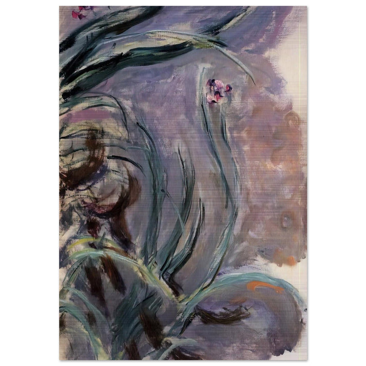 Irises - claude monet Brushed Aluminum Print - 70x100 cm / 28x40 inches | claude monet Aluminum Print | claude monet Prints