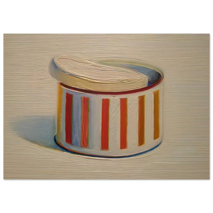 Wayne Thiebaud - Powder with Puff - 1966 Wall Art - 30x40 cm / 12x16 inches - Premium Wooden Framed Poster With Fine Art Paper - White frame