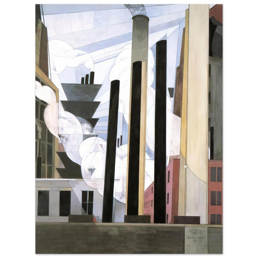 Charles Demuth - End of the Parade, Coatesville, Pa. - 1920  75x100 cm / 30x40inches Fine Art Poster