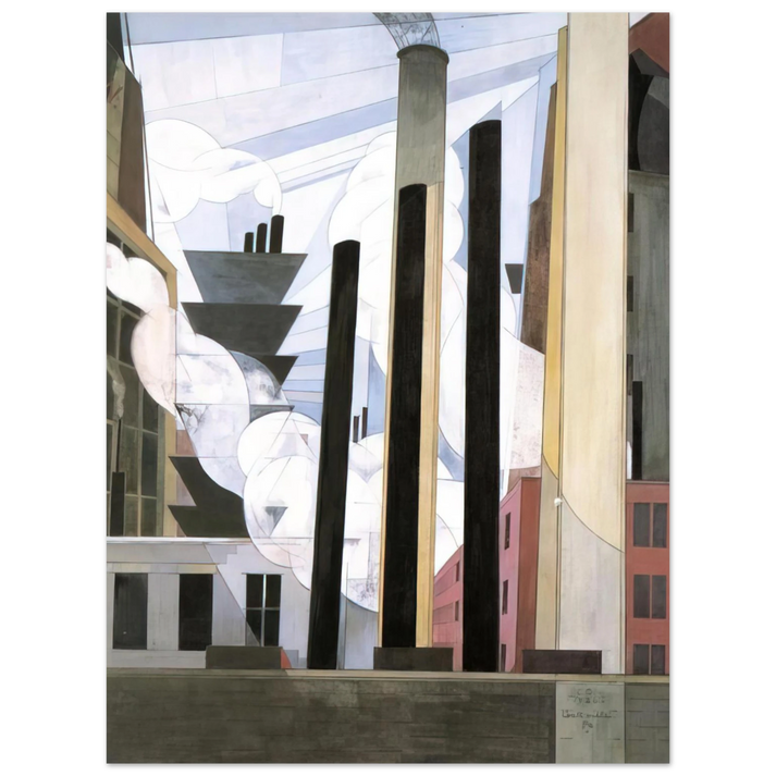 Charles Demuth - End of the Parade, Coatesville, Pa. - 1920  75x100 cm / 30x40inches Fine Art Poster