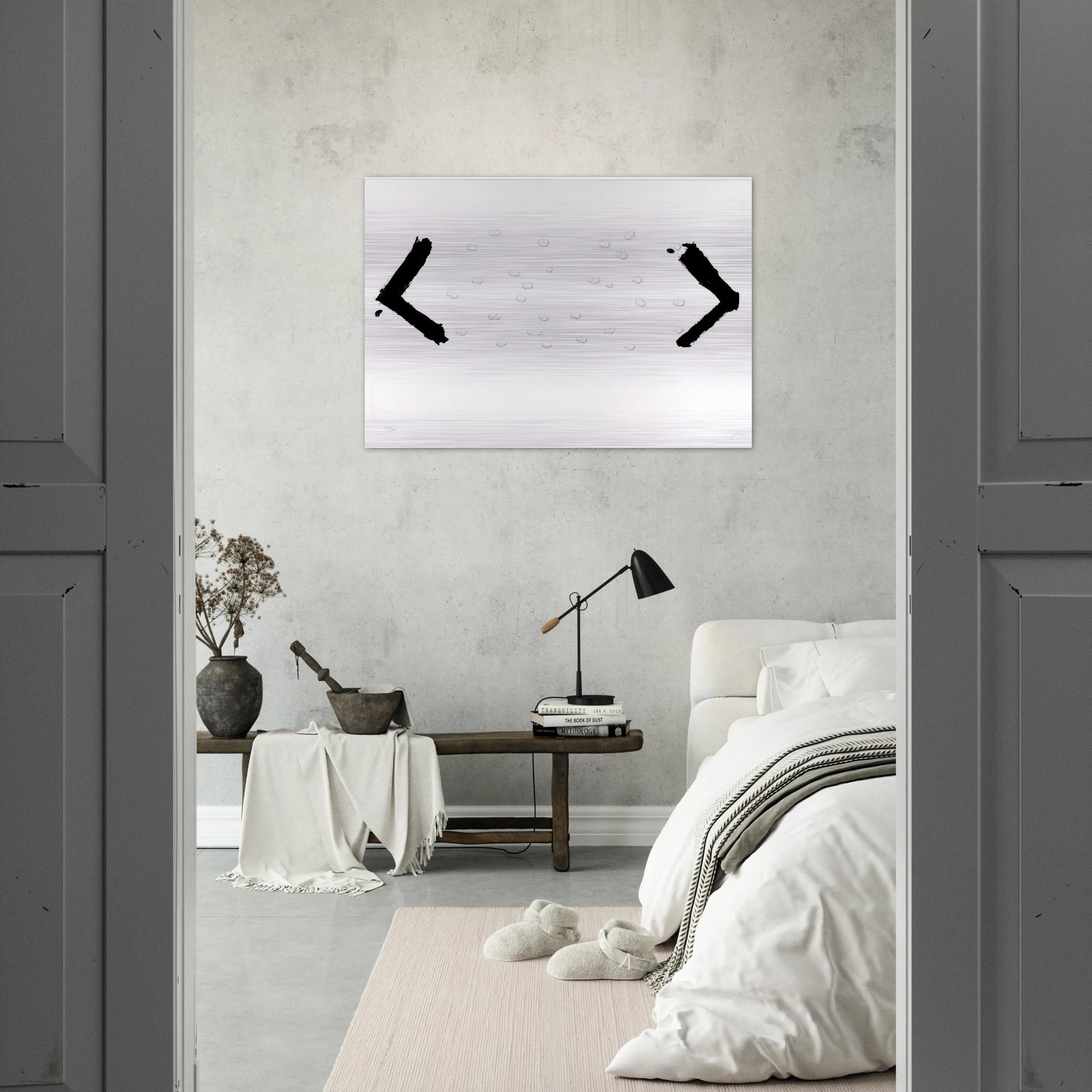 LES HARICOTS 1969 - Antoni Tapies Brushed Aluminum Print - 70x100 cm / 28x40 inches | Antoni Tapies Aluminum Print | Antoni Tapies Prints