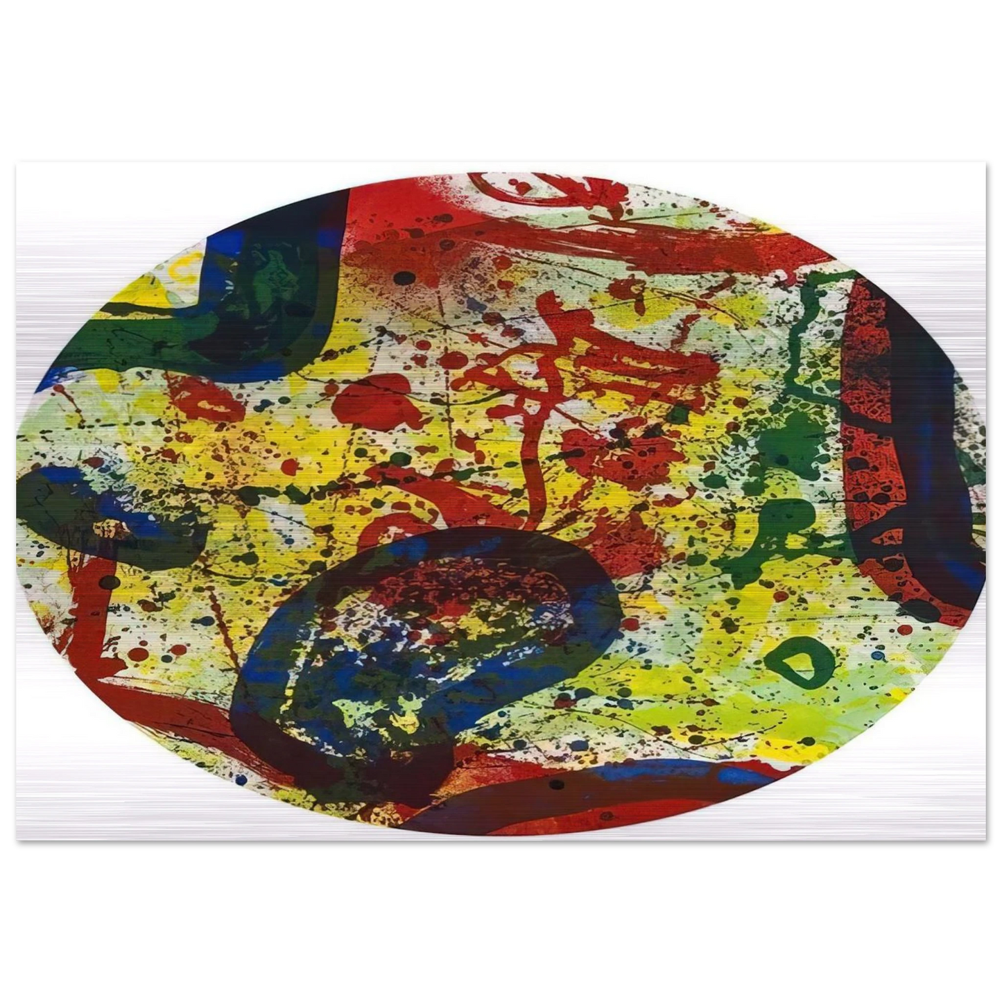 untitled  sfe363  - Sam Francis Brushed Aluminum Print - 70x100 cm / 28x40 inches | Sam Francis Aluminum Print | Sam Francis Prints