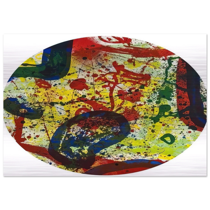 untitled  sfe363  - Sam Francis Brushed Aluminum Print - 70x100 cm / 28x40 inches | Sam Francis Aluminum Print | Sam Francis Prints