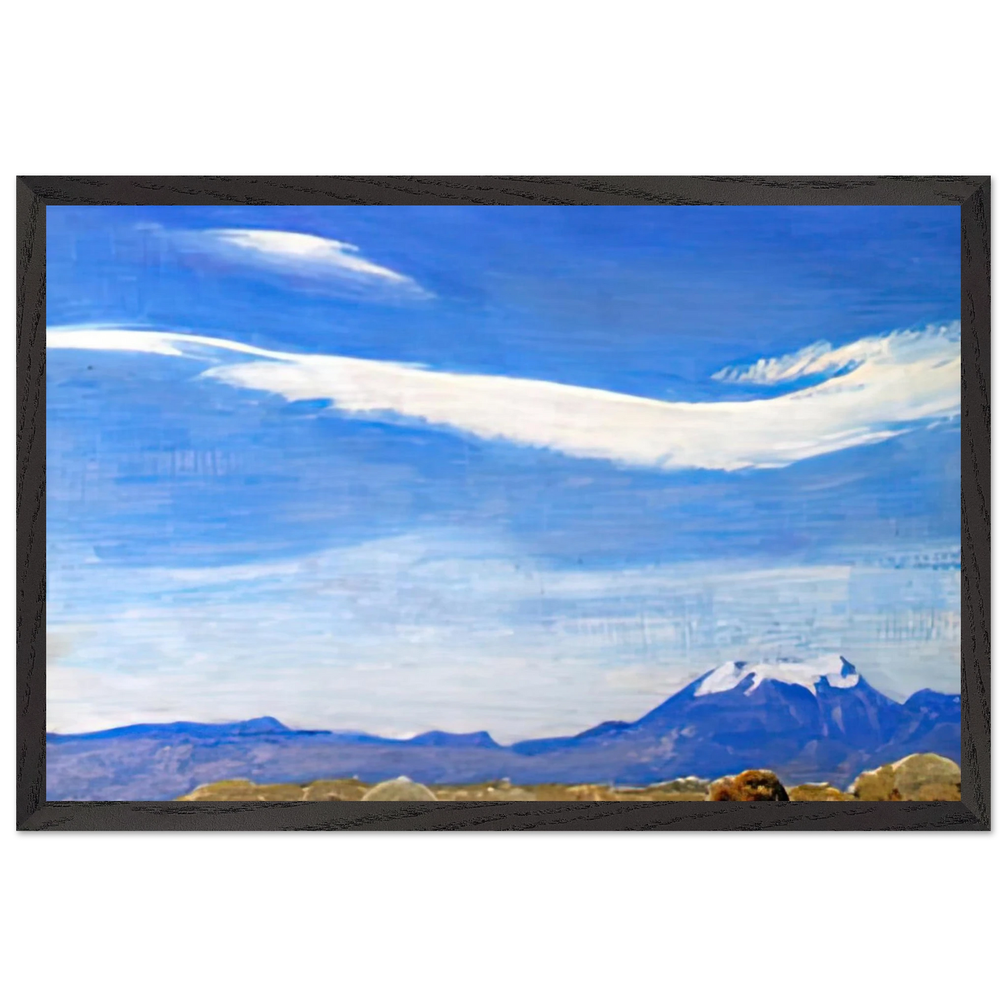 Maynard Dixon - THE CLOUD COACHELLA VALLEY CALIFORNIA 1940 Wall art - A3 (29.7 x 42  cm) - Premium Wooden Framed Poster With Fine Art Paper-canvas - White frame
