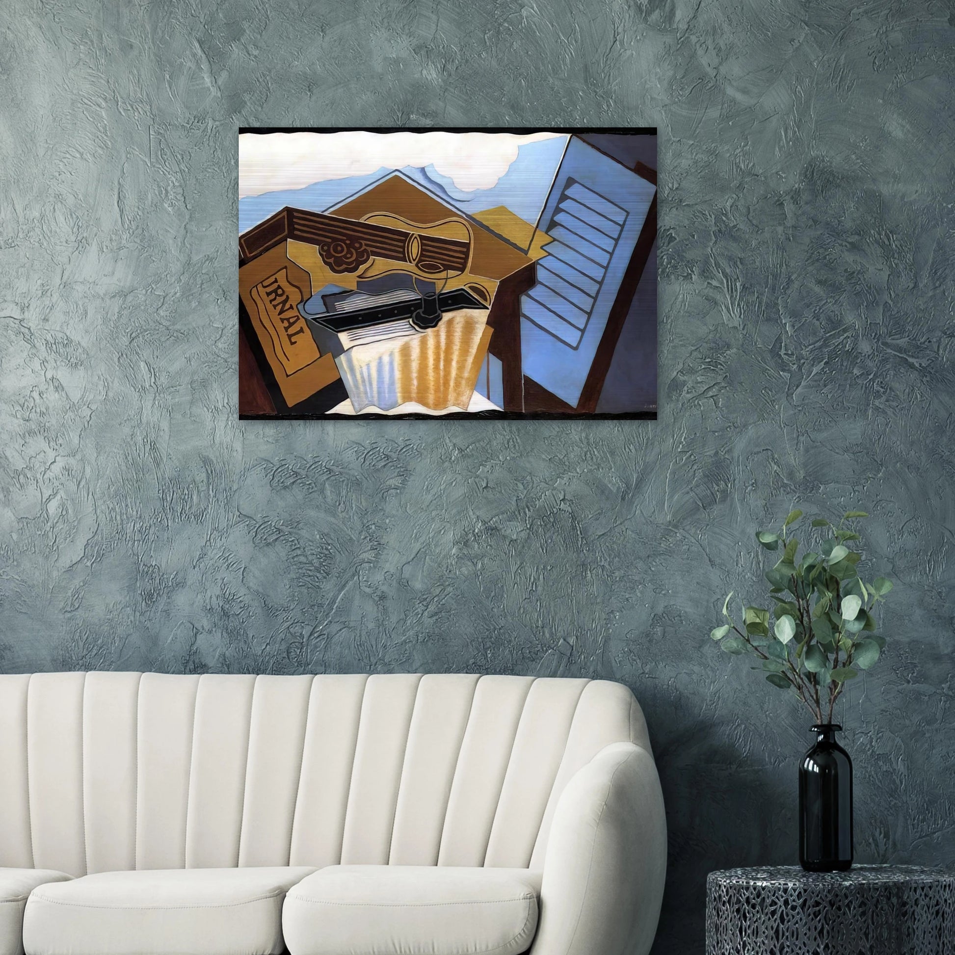 THE CLOUD 1921 - Juan Gris Brushed Aluminum Print - 70x100 cm / 28x40 inches | Juan Gris Aluminum Print | Juan Gris Prints