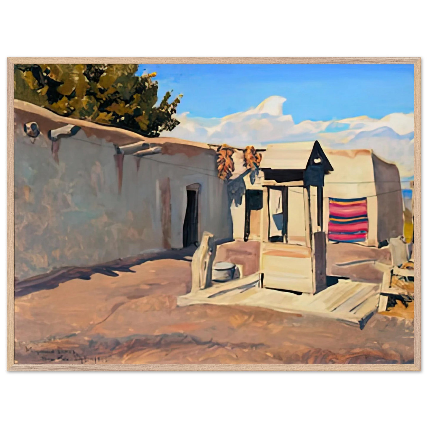 Maynard Dixon - OLD PATIO 1931 Wall art - 75x100 cm / 30x40 inches - Fine Art Poster-canvas - -
