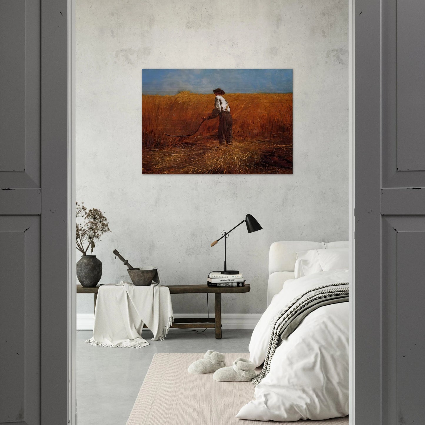 THE VETERAN IN A NEW FIELD - Winslow Homer Brushed Aluminum Print - 70x100 cm / 28x40 inches | Winslow Homer Aluminum Print | Winslow Homer Prints