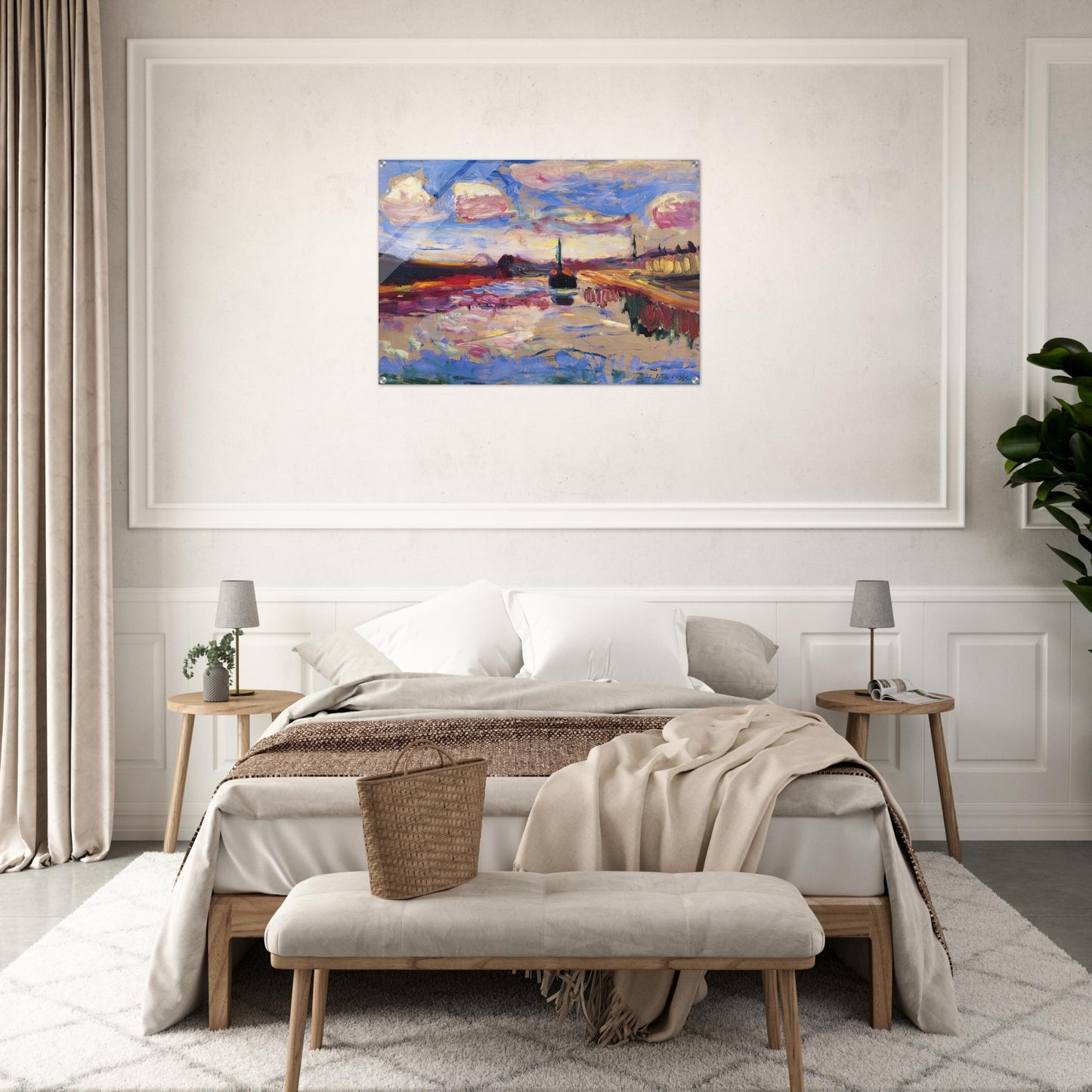 CANAL DU MIDI 1899 - Henri Matisse Acrylic Print - 70x100 cm / 28x40″ inches | Henri Matisse Wall Art | Henri Matisse Prints