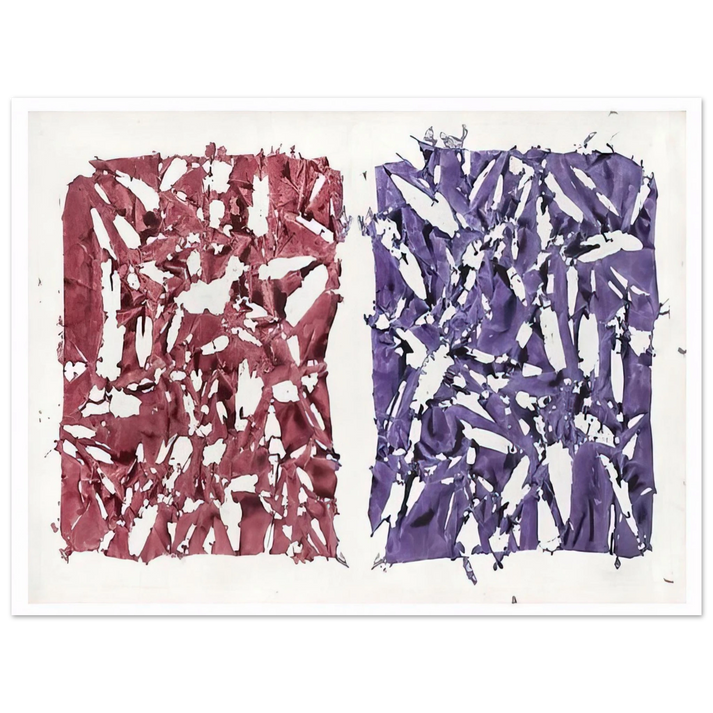 Simon Hantai - Tabula - 1981  75x100 cm / 30x40inches Fine Art Poster