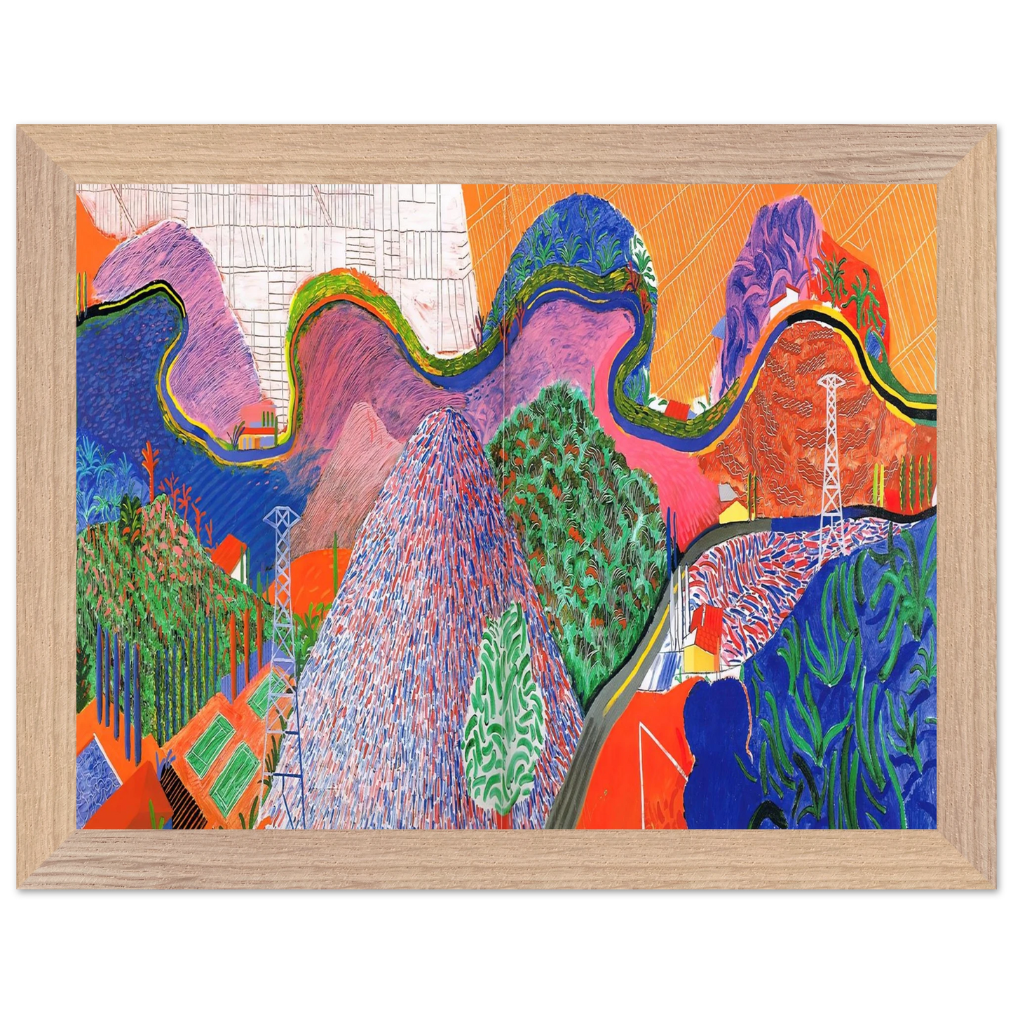 David Hockney - David Hockney Wall art - 30x40 cm / 12x16 inches - Fine Art Poster-canvas - -