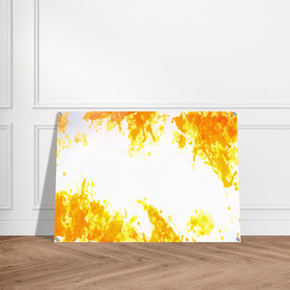 Spleen  Yellow  - Sam Francis Acrylic Print - 70x100 cm / 28x40″ inches | Sam Francis Wall Art | Sam Francis Prints