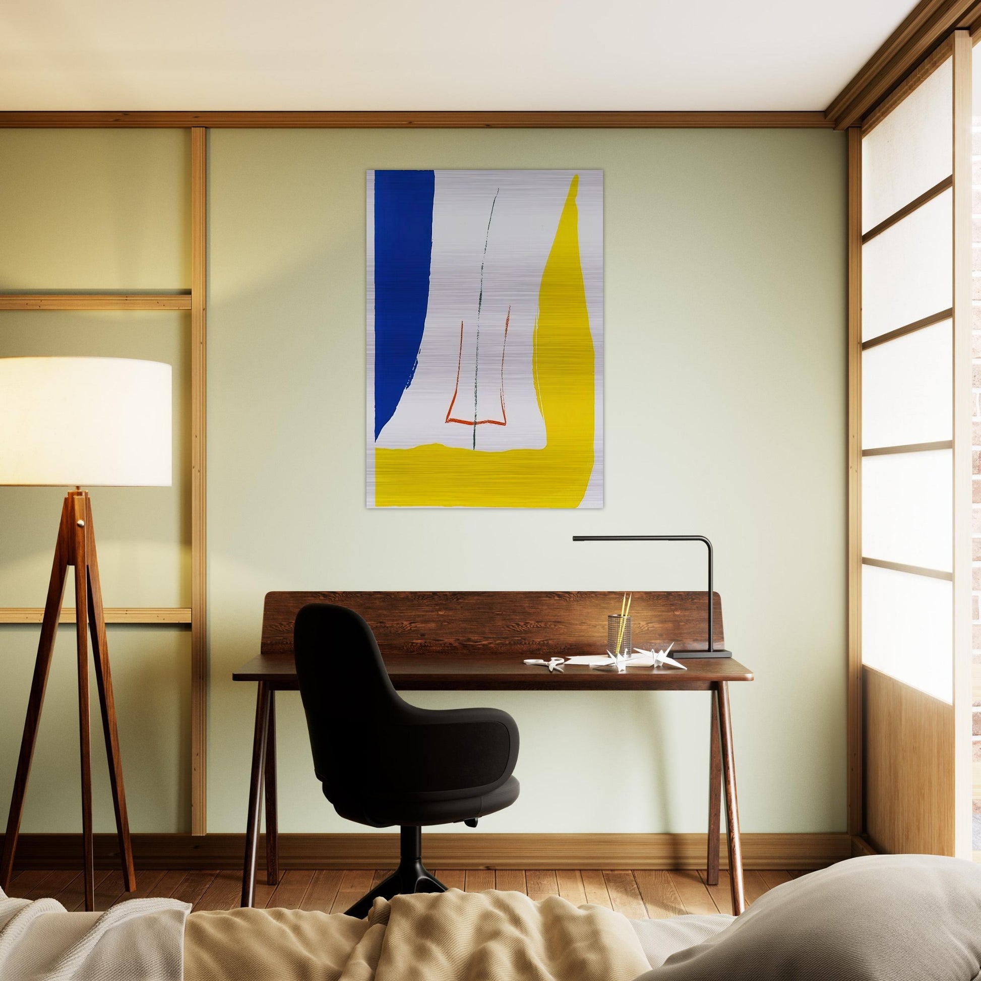 Sun Corner - 1968 - Helen Frankenthaler Brushed Aluminum Print - 70x100 cm / 28x40 inches | Helen Frankenthaler Aluminum Print | Helen Frankenthaler Prints