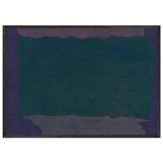 Infinity Field Lefkada Series - 1982 - Theodoros Stamos 70x100 cm / 28x40 inches Framed Art Print – Black Wooden Frame