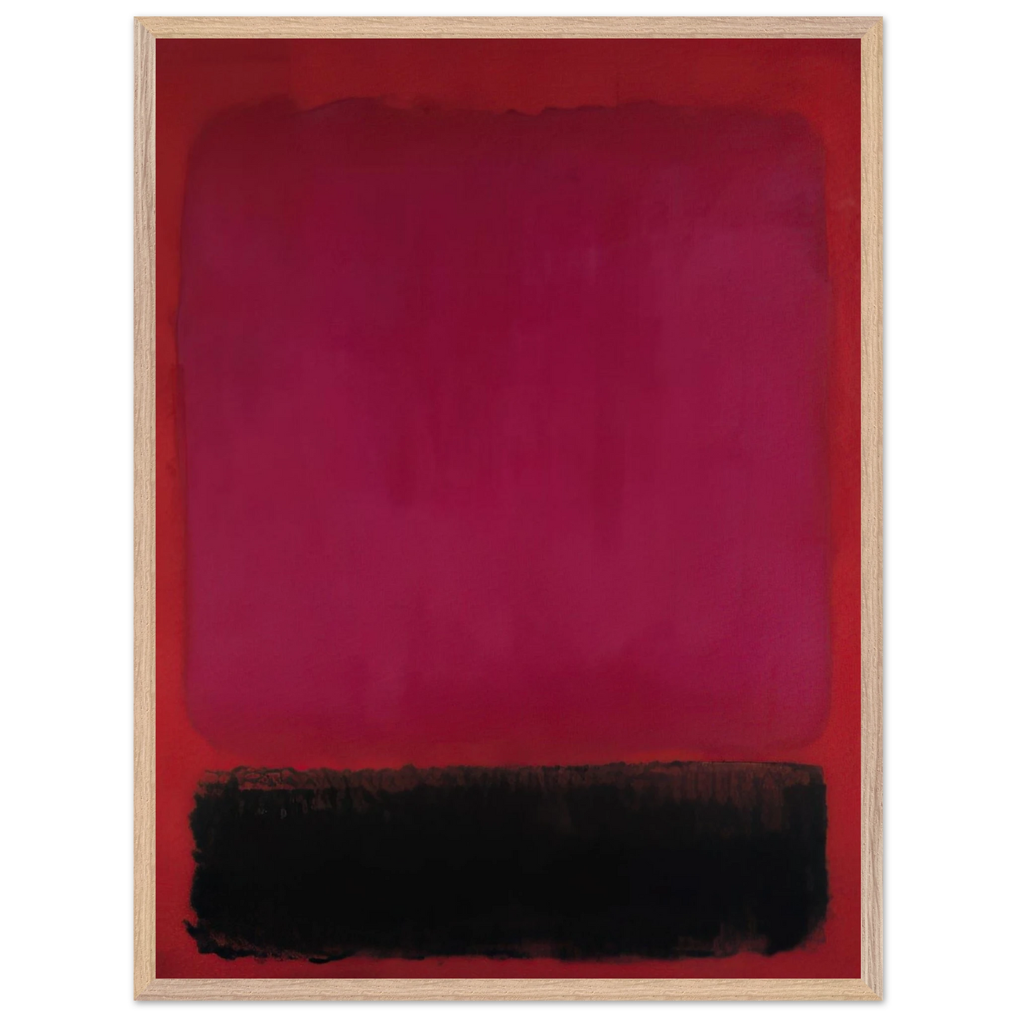 Helen Frankenthaler - Untitled - 1967 Wall art - 27x35 cm / 11x14 inches - Premium Wooden Framed Poster With Fine Art Paper-canvas - White frame