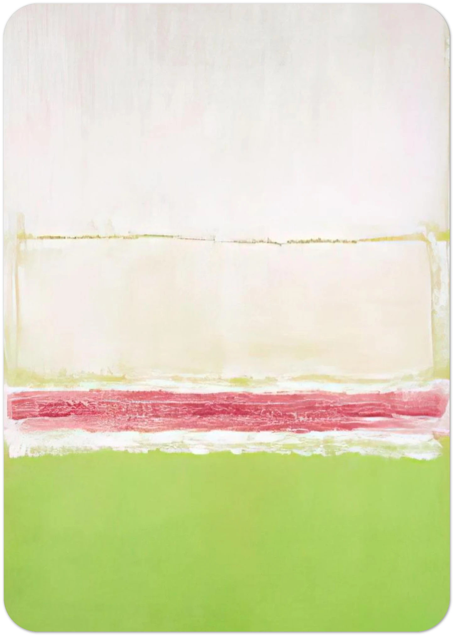 No. 2 No. 7 and No. 2 - 1951 By Mark Rothko Pack of 10 Post Cards | Mark Rothko Post Cards | A6 (10.5 x 14.8 cm) - 4.1 x 5.8 inches