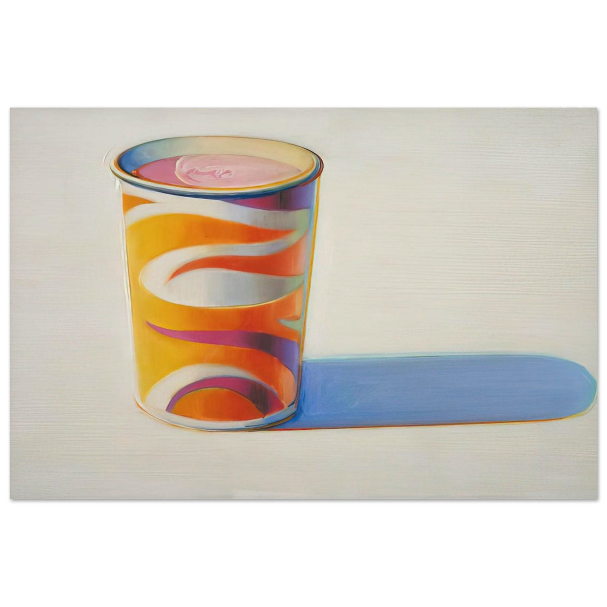 Drink Cup - 1972 - Wayne Thiebaud Art Prints - 100x150 cm / 40x60″ inches | Wayne Thiebaud Poster | Wayne Thiebaud Prints