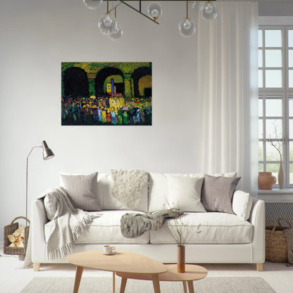 THE LUDWIGSKIRCHE IN MUNICH 1908 - Wassily Kandinsky Brushed Aluminum Print - 70x100 cm / 28x40 inches | Wassily Kandinsky Aluminum Print | Wassily Kandinsky Prints
