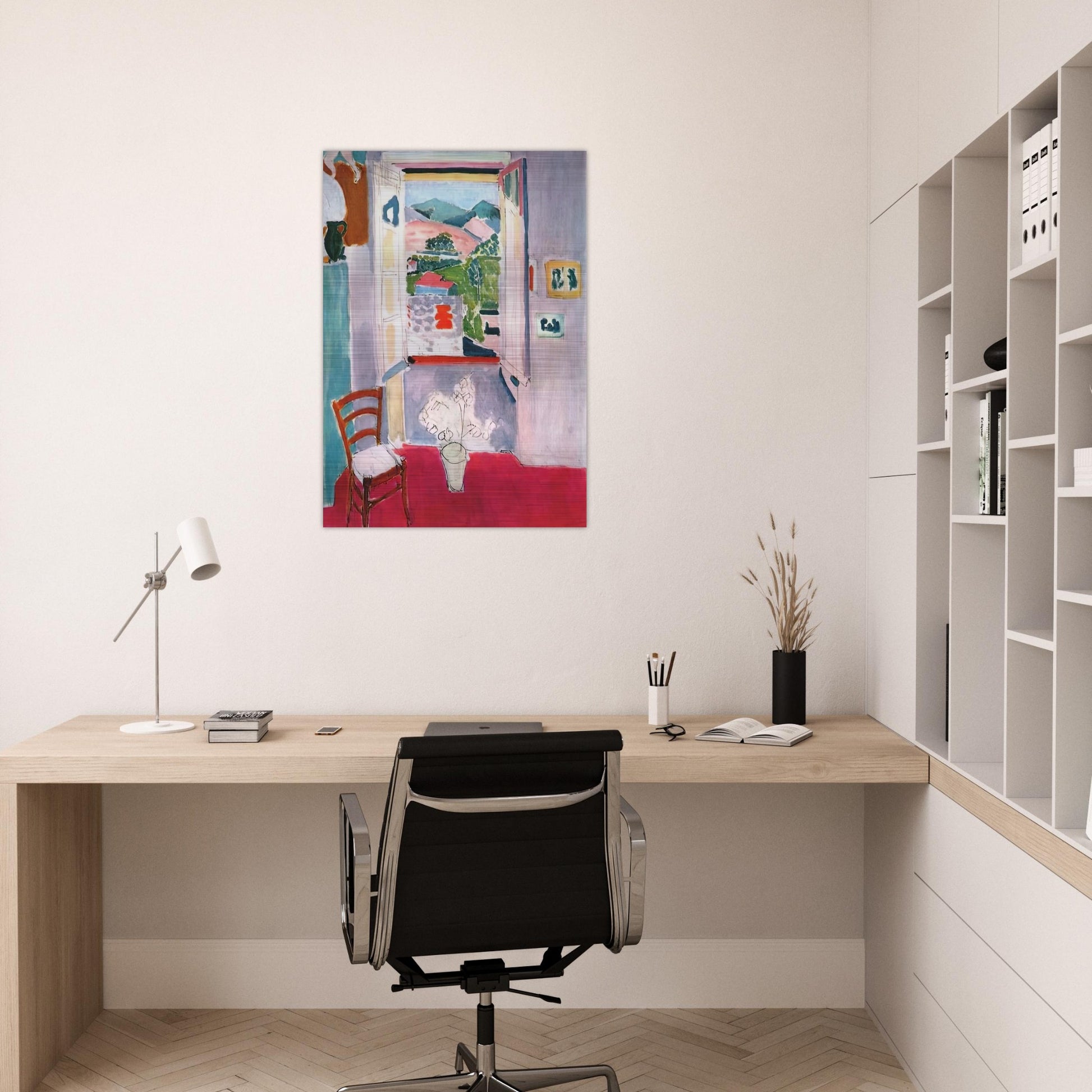 OPEN WINDOW AT COLLIOURE 1910 - Henri Matisse Brushed Aluminum Print - 70x100 cm / 28x40 inches | Henri Matisse Aluminum Print | Henri Matisse Prints