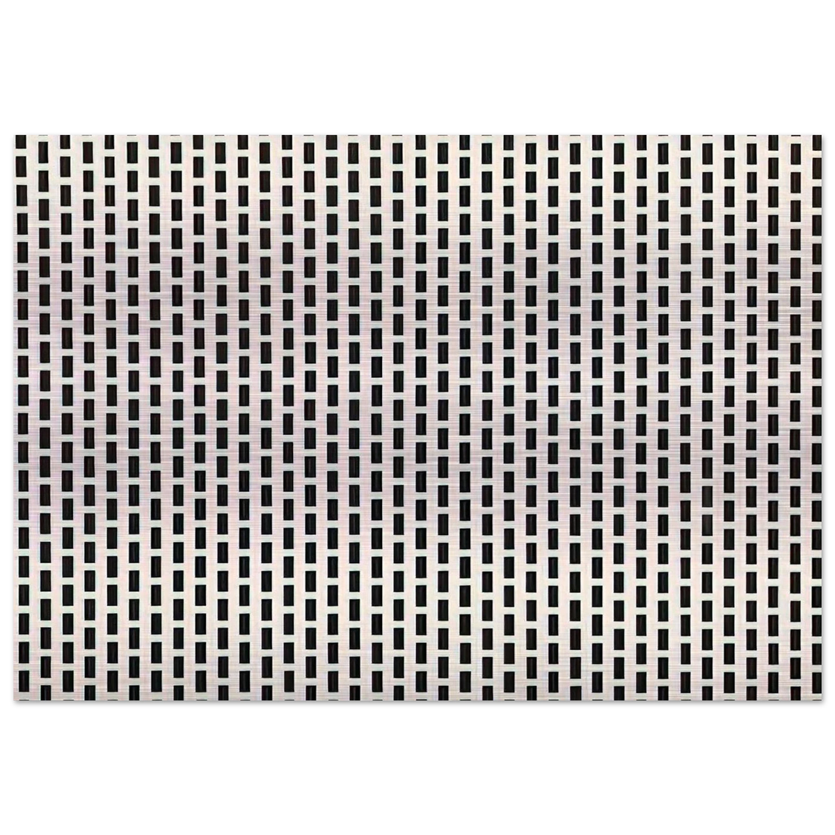 2 trames de carrés1 trame de tirets - 1975 - Francois Morellet Brushed Aluminum Print - 70x100 cm / 28x40 inches | Francois Morellet Aluminum Print | Francois Morellet Prints