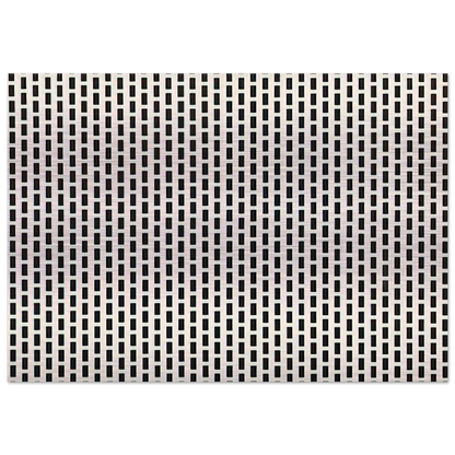 2 trames de carrés1 trame de tirets - 1975 - Francois Morellet Brushed Aluminum Print - 70x100 cm / 28x40 inches | Francois Morellet Aluminum Print | Francois Morellet Prints