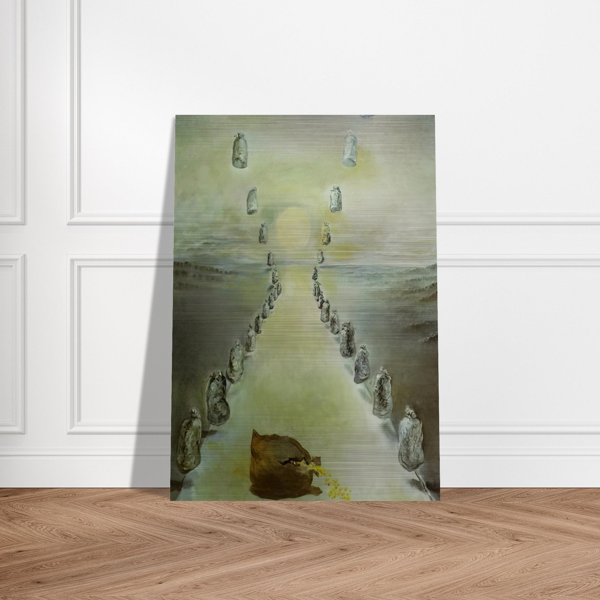 THE PATH OF ENIGMAS FIRST VERSION - Salvador Dali Brushed Aluminum Print - 70x100 cm / 28x40 inches | Salvador Dali Aluminum Print | Salvador Dali Prints