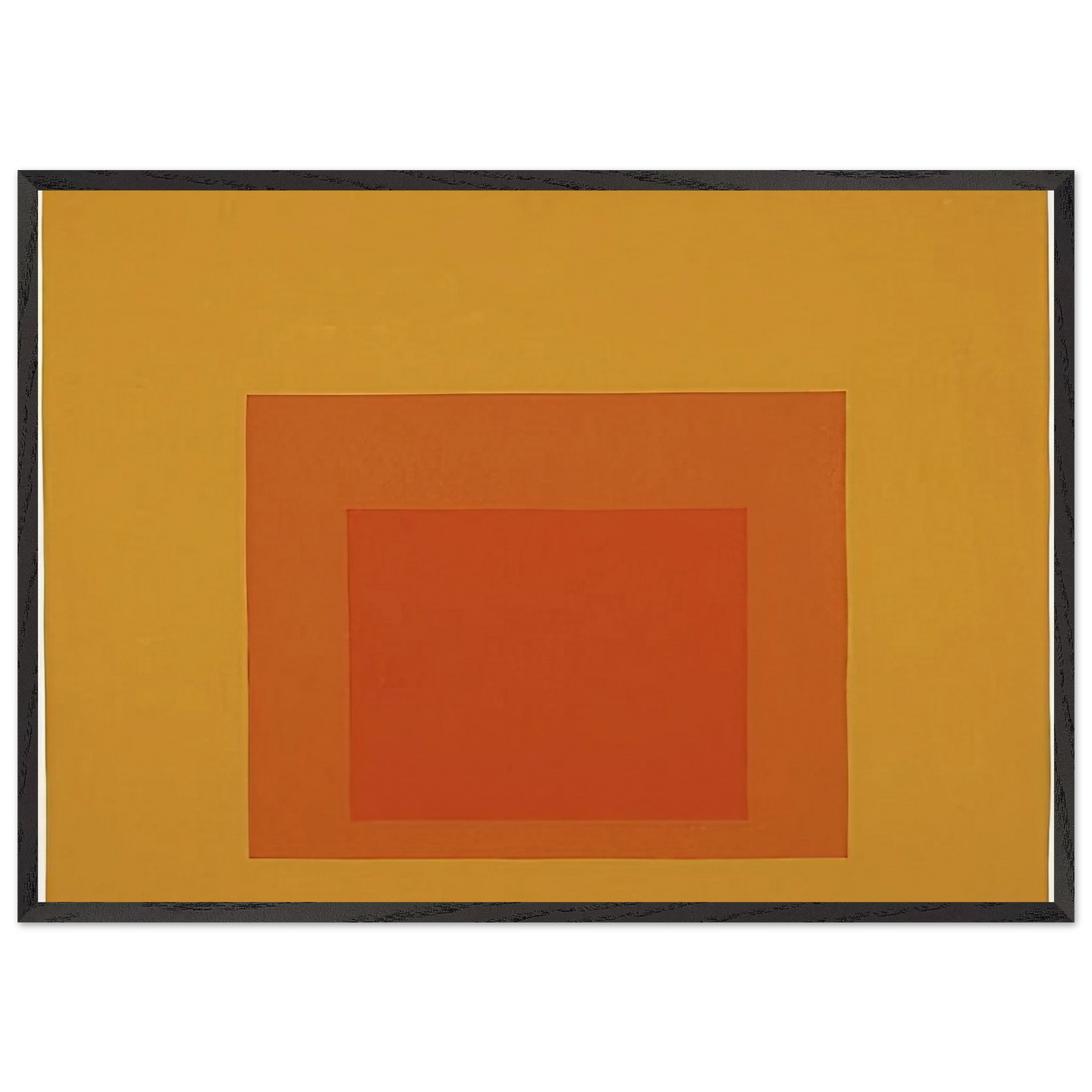 HOMAGE TO THE SQUARE 1967 - Josef Albers 70x100 cm / 28x40 inches Framed Art Print – Black Wooden Frame
