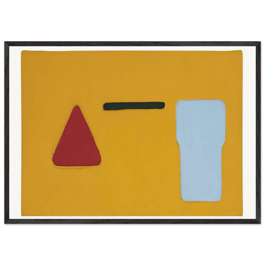 Foley - 1967 - Ron Gorchov 70x100 cm / 28x40 inches Framed Art Print – Black Wooden Frame