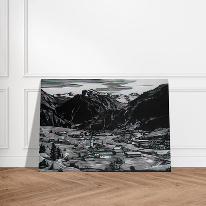 Hinterstein - Expressionism - Konrad Zuse Brushed Aluminum Print - 70x100 cm / 28x40 inches | Konrad Zuse Aluminum Print | Konrad Zuse Prints