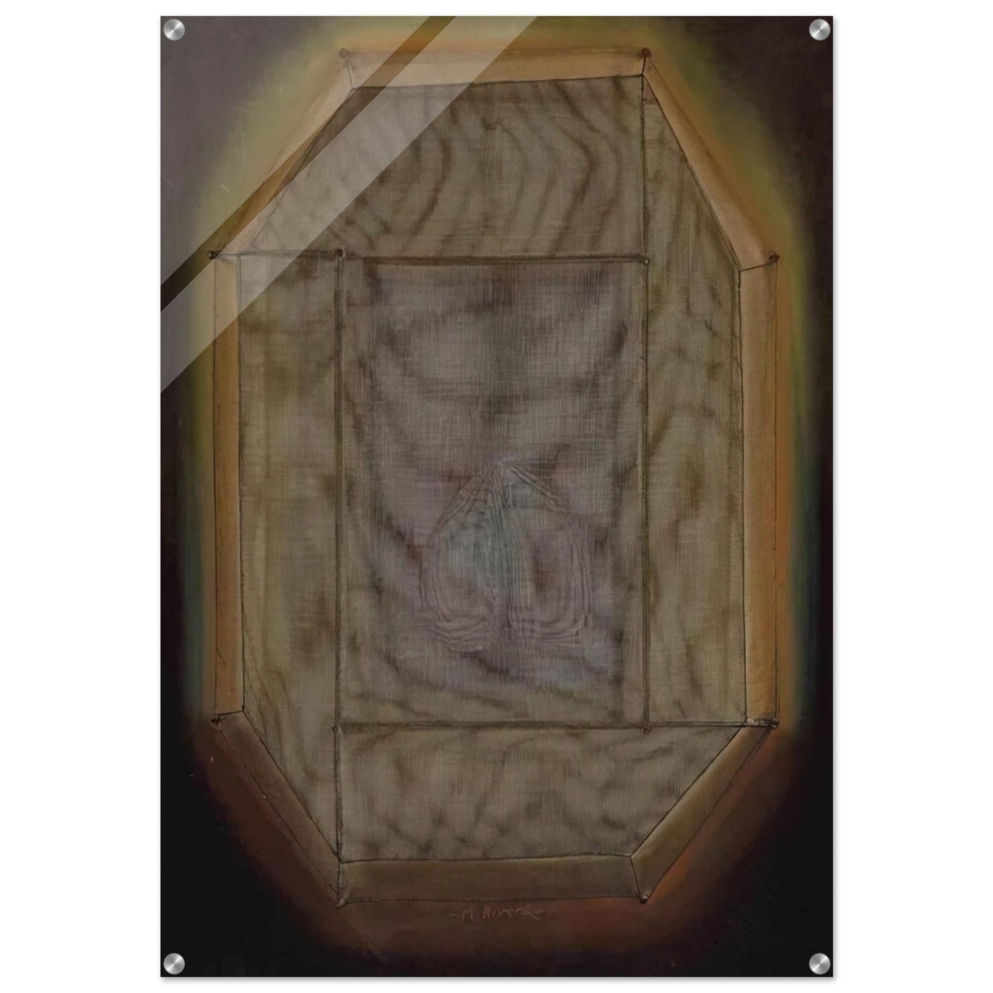 Mutant Mirror No. 5 - 1971 - Manuel Rivera Acrylic Print - 70x100 cm / 28x40″ inches | Manuel Rivera Wall Art | Manuel Rivera Prints