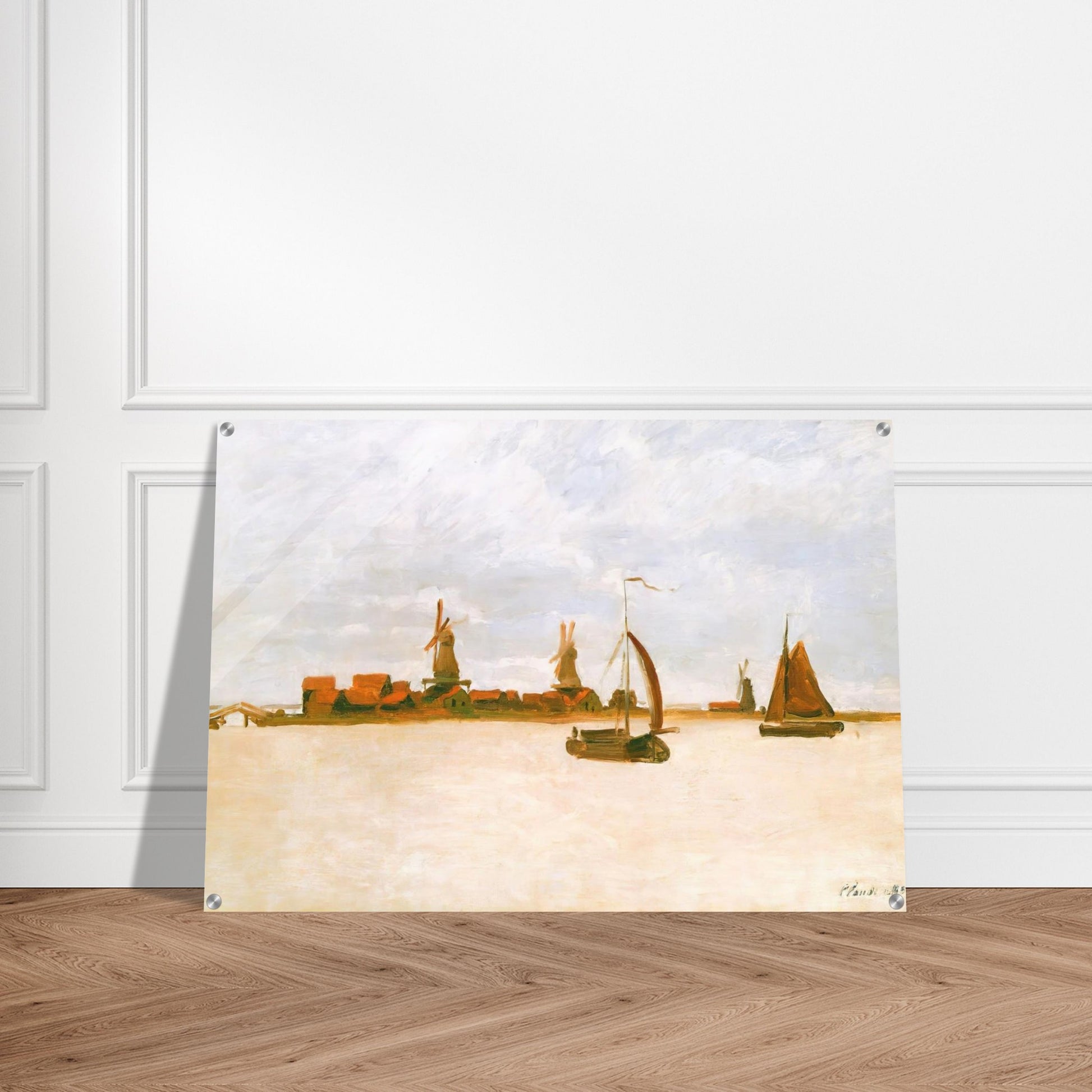 The Voorzaan - claude monet Acrylic Print - 70x100 cm / 28x40″ inches | claude monet Wall Art | claude monet Prints