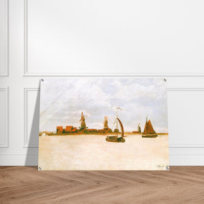 The Voorzaan - claude monet Acrylic Print - 70x100 cm / 28x40″ inches | claude monet Wall Art | claude monet Prints