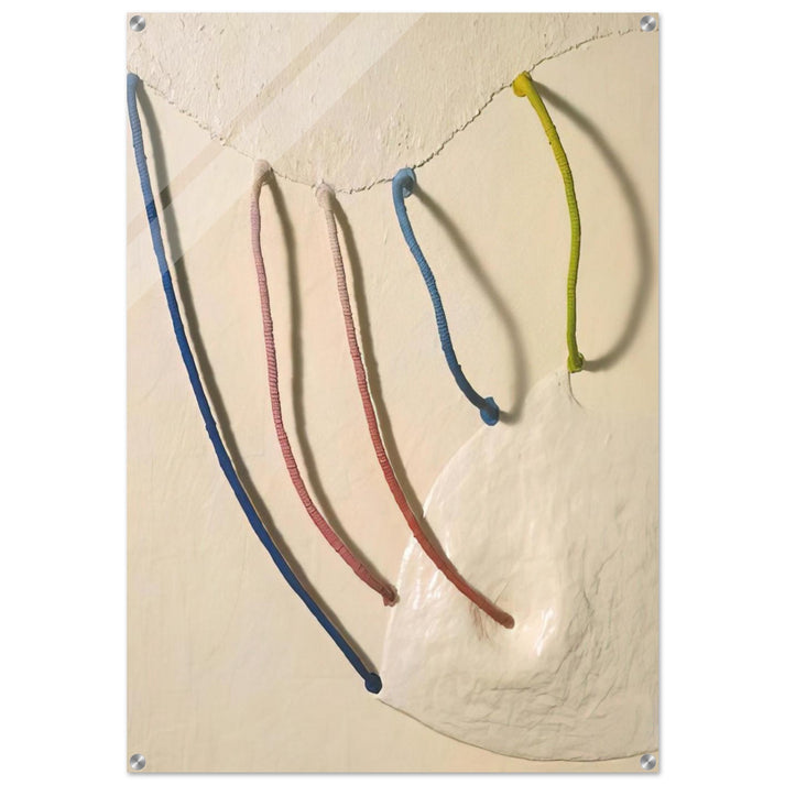 TOMORROW S APPLES 5 IN WHITE 1965 - Eva Hesse Acrylic Print - 70x100 cm / 28x40″ inches