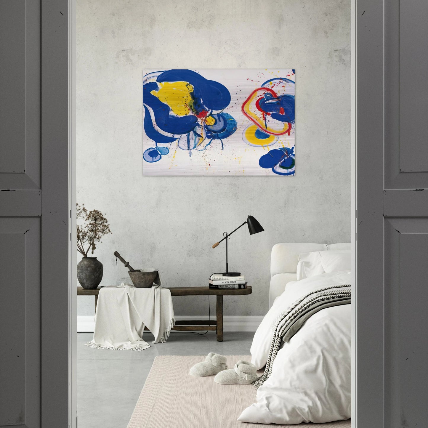 Dream It Is - Sam Francis Brushed Aluminum Print - 70x100 cm / 28x40 inches | Sam Francis Aluminum Print | Sam Francis Prints