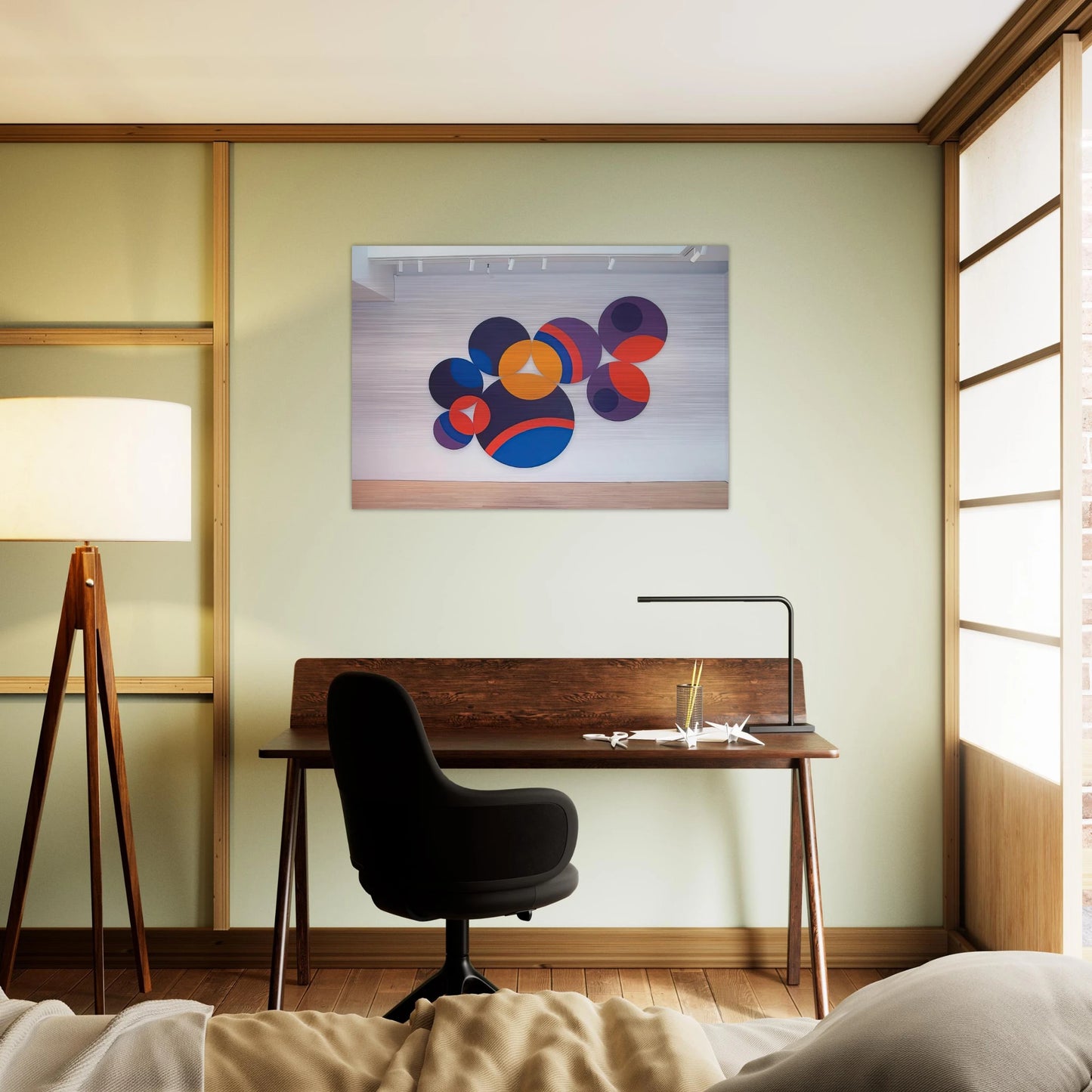 Constellation Twelve Circles - 1969 - Leon Polk Smith Brushed Aluminum Print - 70x100 cm / 28x40 inches | Leon Polk Smith Aluminum Print | Leon Polk Smith Prints
