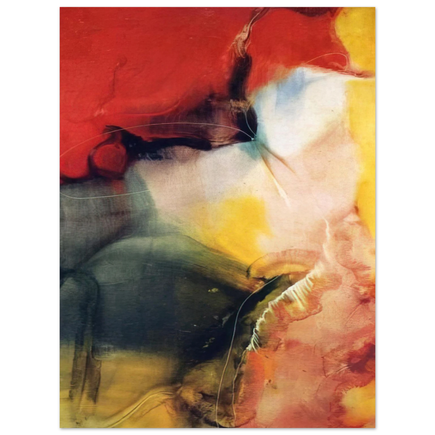 Paul Jenkins - Lotus - 1957  75x100 cm / 30x40inches Fine Art Poster