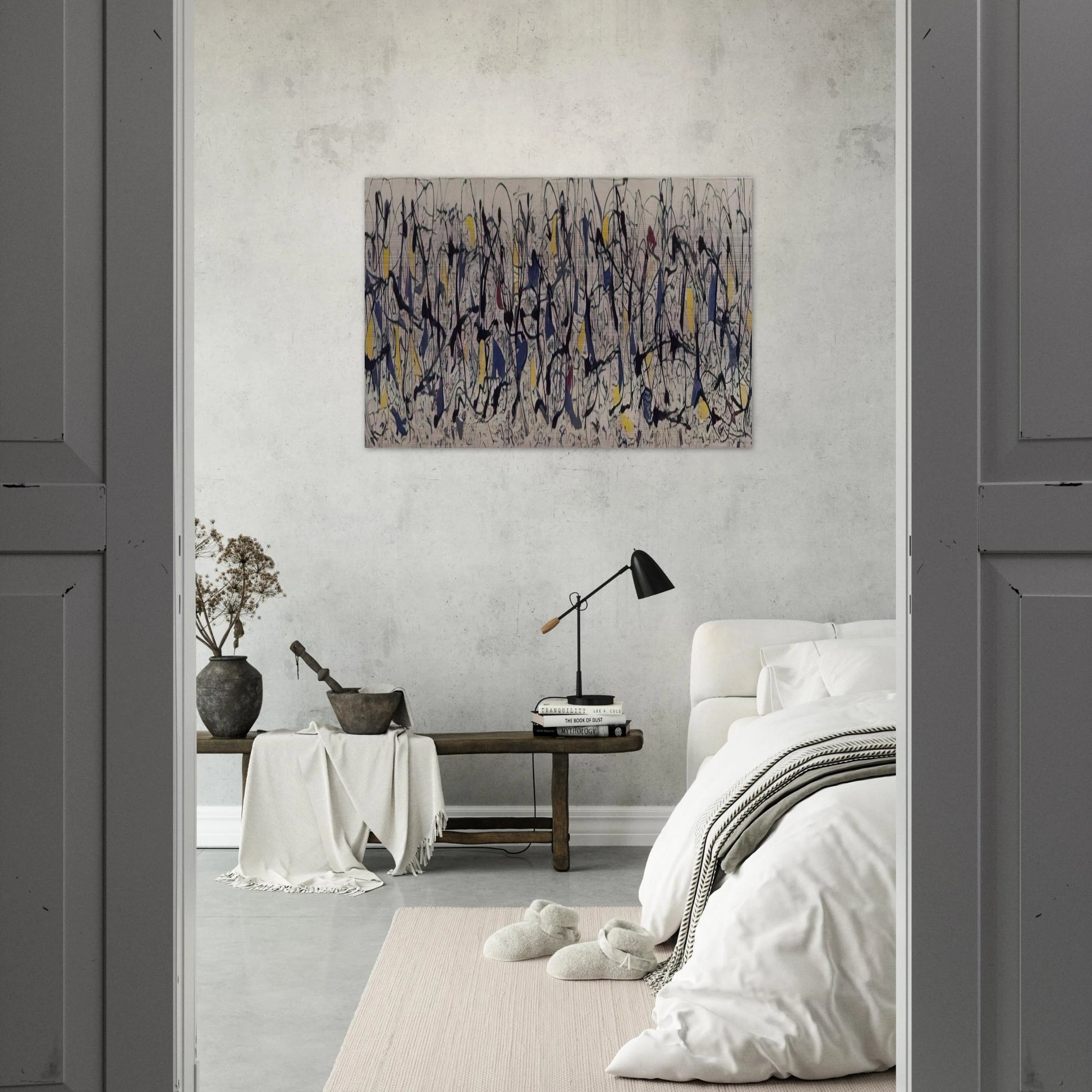 SUMMERTIME NUMBER 9A 1948 - Jackson Pollock Brushed Aluminum Print - 70x100 cm / 28x40 inches | Jackson Pollock Aluminum Print | Jackson Pollock Prints