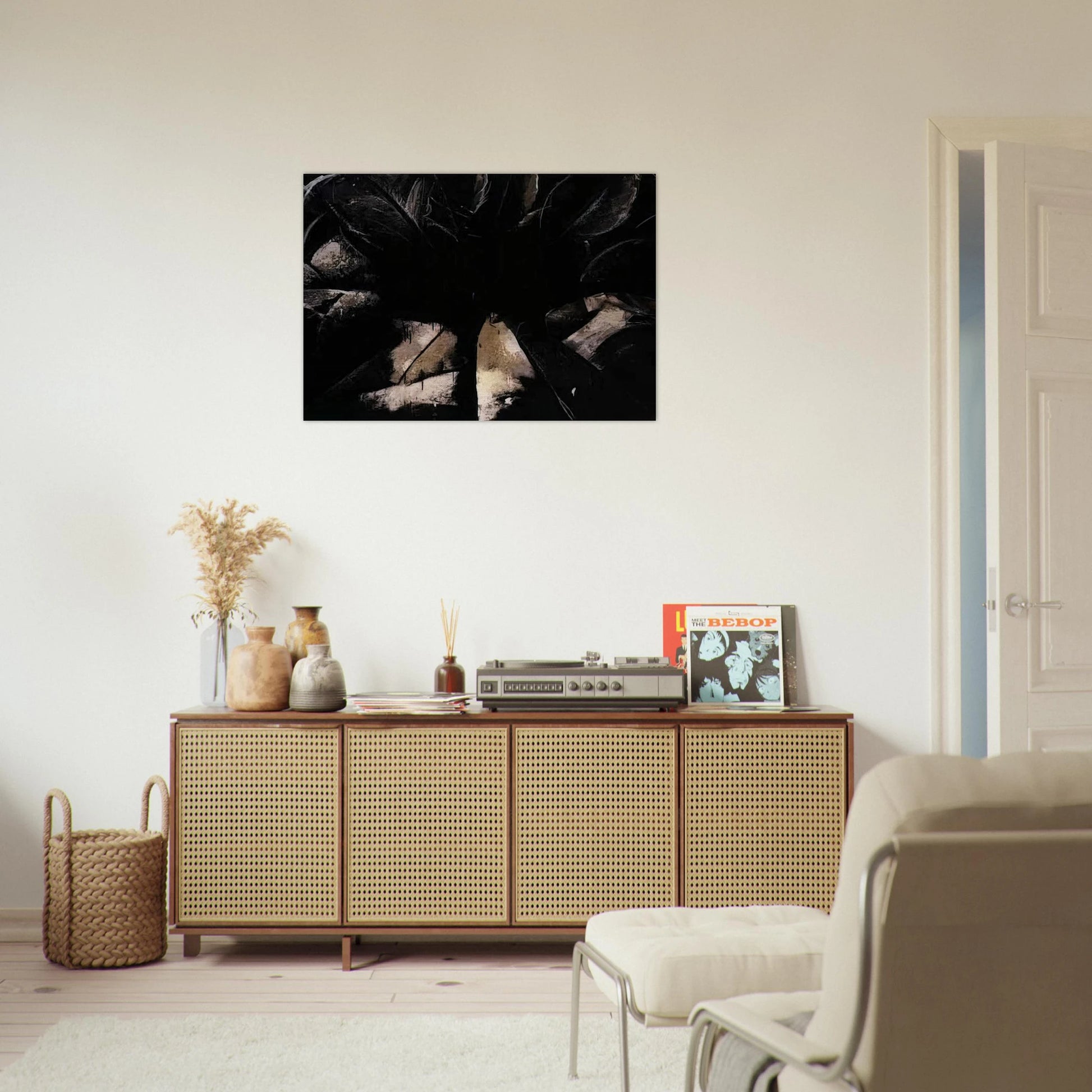 Jay DeFeo/BIG/Cabbage Rose - Jay DeFeo Brushed Aluminum Print - 70x100 cm / 28x40 inches | Jay DeFeo Aluminum Print | Jay DeFeo Prints