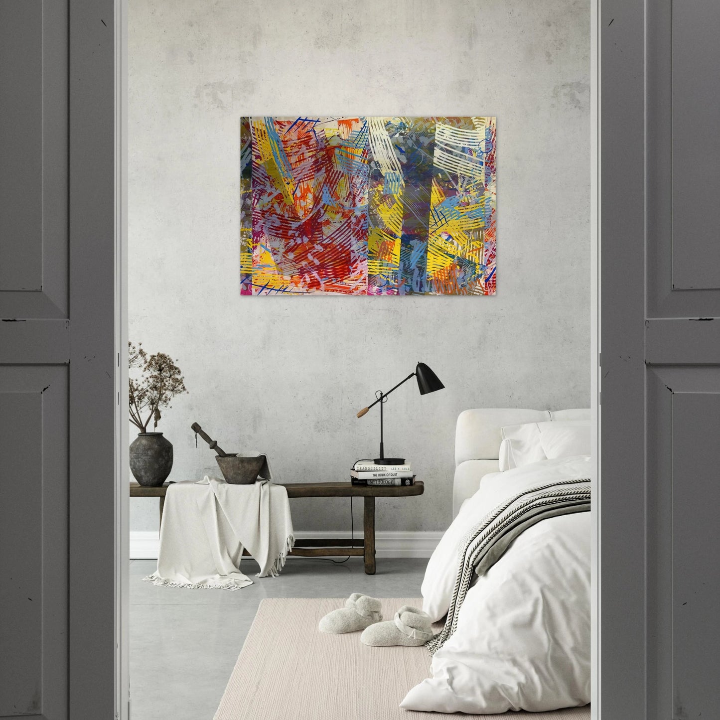 Pretty Boxes - Sam Gilliam Brushed Aluminum Print - 70x100 cm / 28x40 inches | Sam Gilliam Aluminum Print | Sam Gilliam Prints