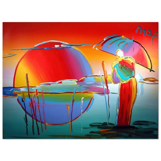 Peter Max - BUDDHA MOON MONK SUNRISE 1999  75x100 cm / 30x40inches Fine Art Poster
