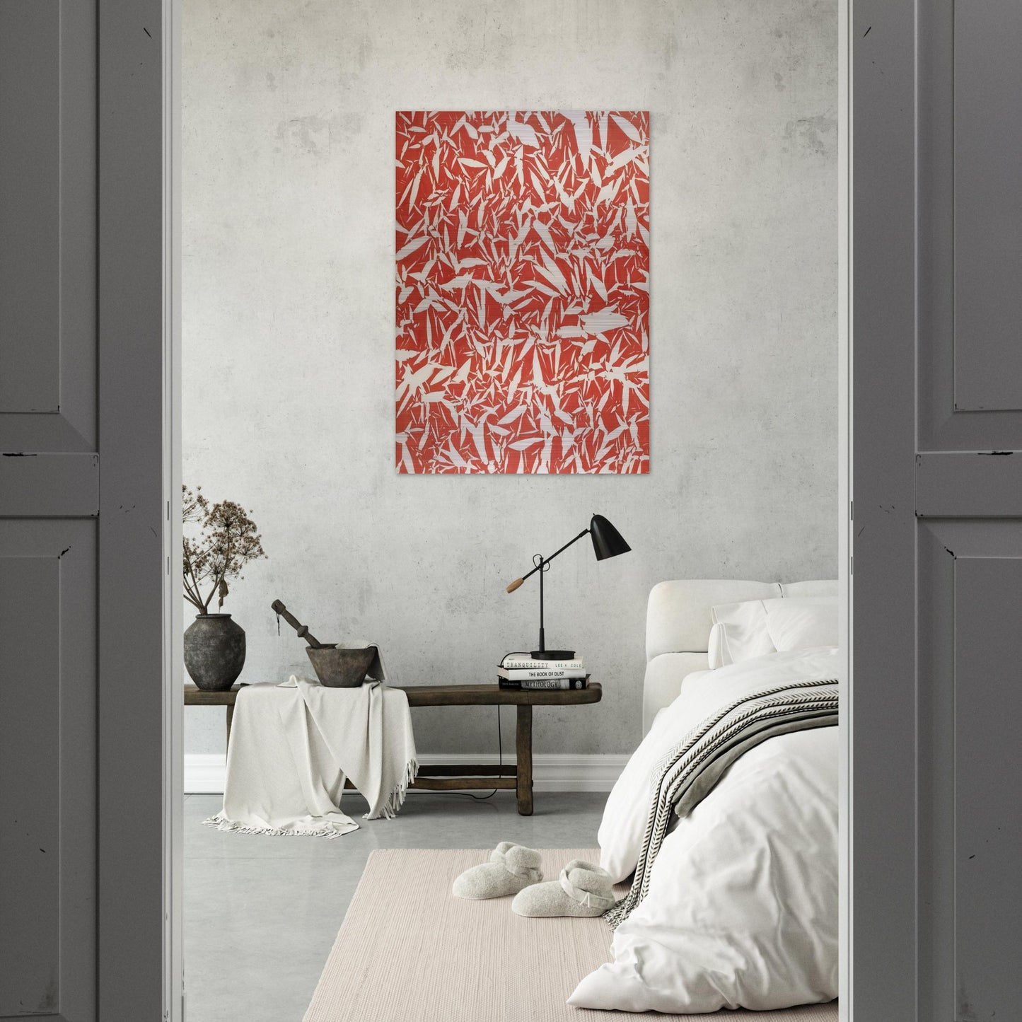 Study - 1969 - Simon Hantai Brushed Aluminum Print - 70x100 cm / 28x40 inches | Simon Hantai Aluminum Print | Simon Hantai Prints