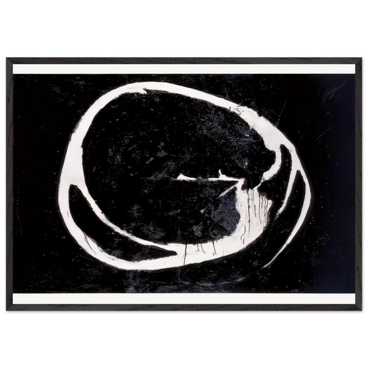 Untitled - 1962 N11 - Jiro Yoshihara 70x100 cm / 28x40 inches Framed Art Print – Black Wooden Frame