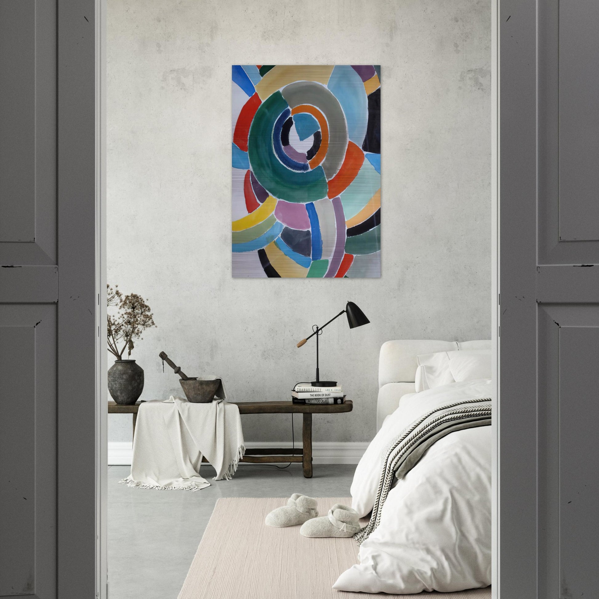 ORFIZME - Sonia Delaunay Brushed Aluminum Print - 70x100 cm / 28x40 inches | Sonia Delaunay Aluminum Print | Sonia Delaunay Prints